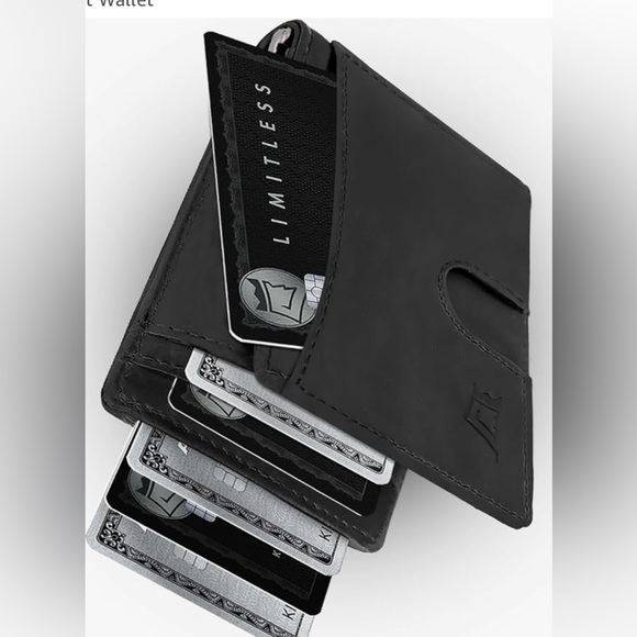 Supreme Hybrid Leather Slim Wallet for Men with Money Clip & Pull Tab | Leather - Picture 2 of 4